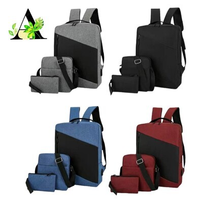 3PC Back Pack/ Bag Set