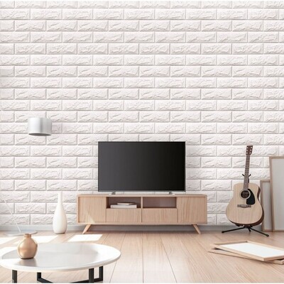 Washable 3d brick wall panels