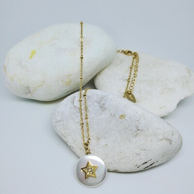 Mother of Pearl Star Necklace
