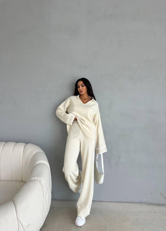Conjunto de Malha Creme