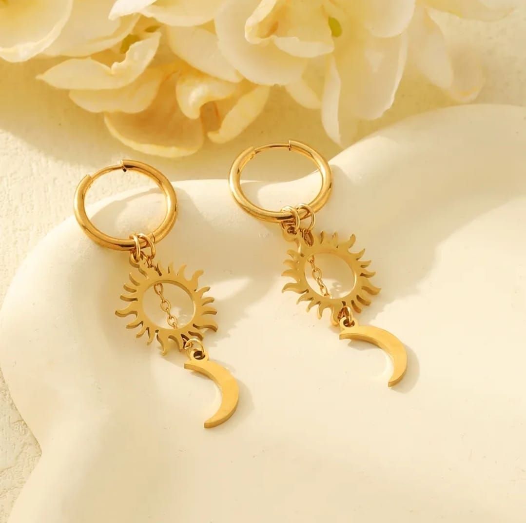 Sun and Moon Earrings