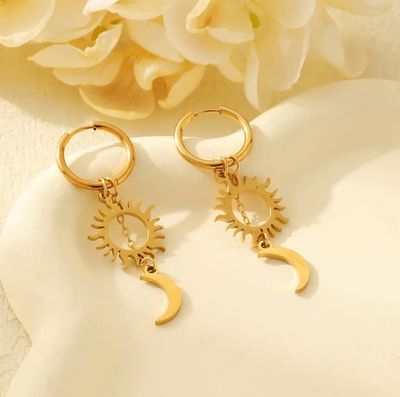 Sun and Moon Earrings