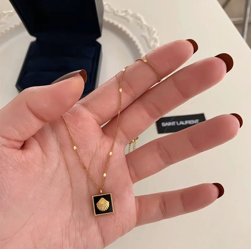 Square Shell Necklace