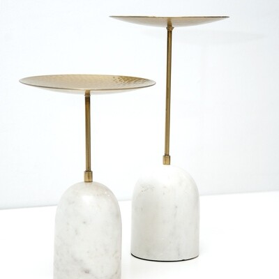 Candle Stand (Marble and brass)