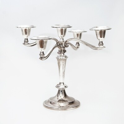 5 Arms Silver Candlestick