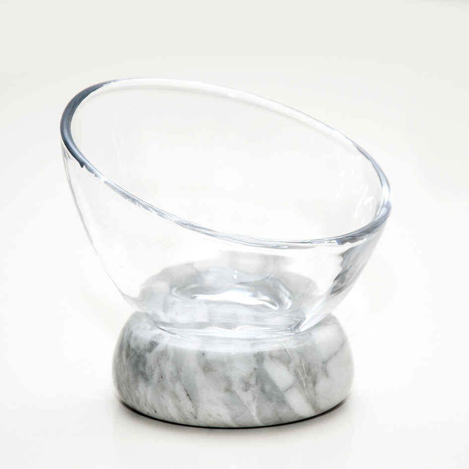 Glass and Marble Bowl