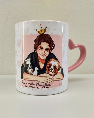 Caneca com detalhes coloridos