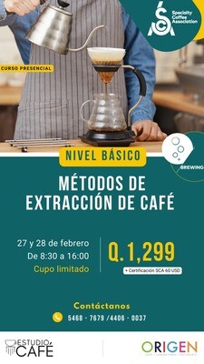 Certificación SCA : Métodos de Extracción de Café
