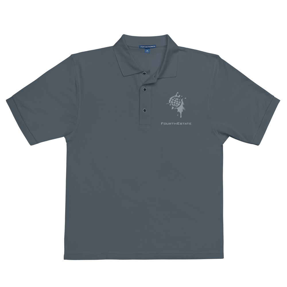 Fourth Estate®  Logo Premium Embroidered Polo