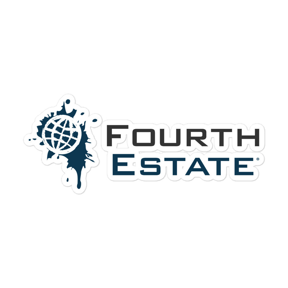 Fourth Estate®  Squared Logo Sticker 
