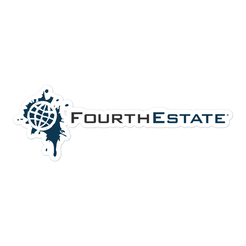 Fourth Estate®  Logo Horizonal Sticker