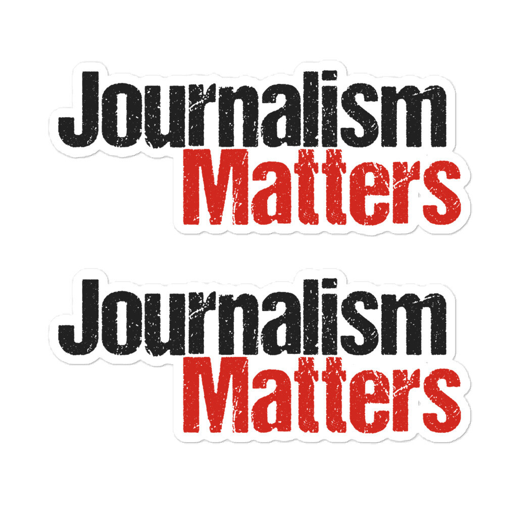 'Journalism Matters' stickers
