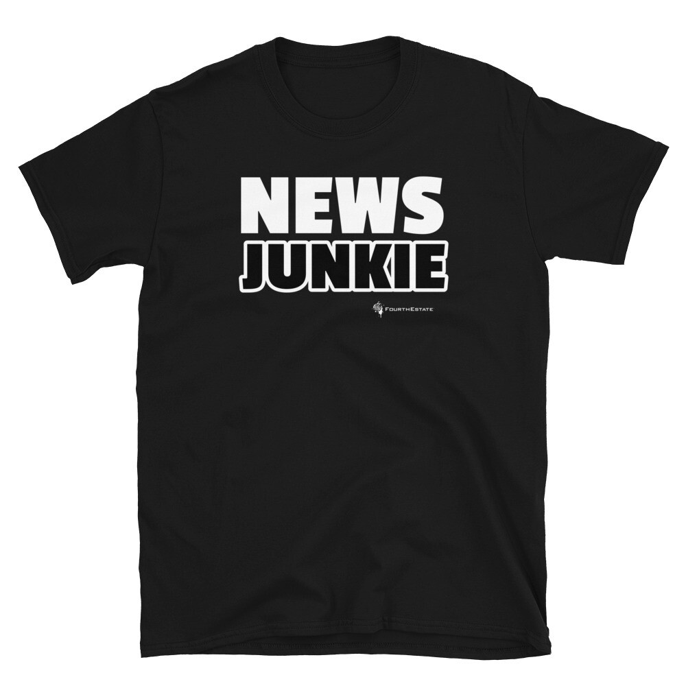 'NEWS JUNKIE' Unisex T-Shirt