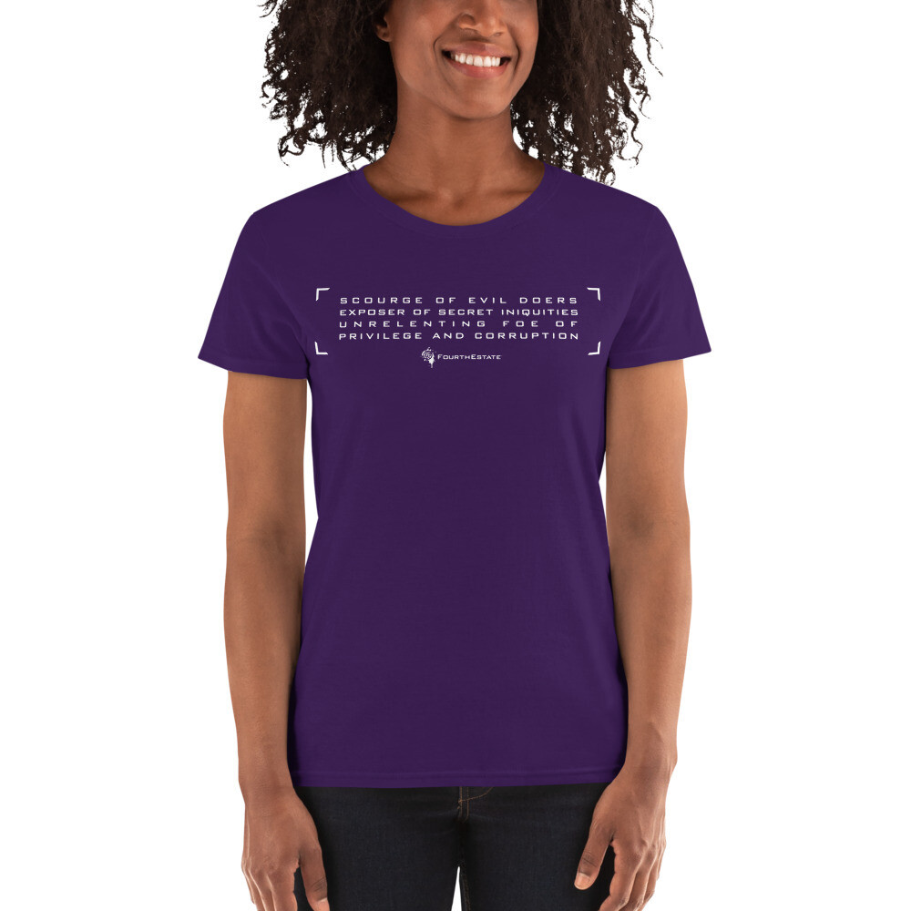 'Scourge of Evil Doers' Women's Premium T-Shirt