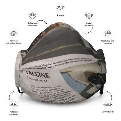 Newspaper Premium Face Mask