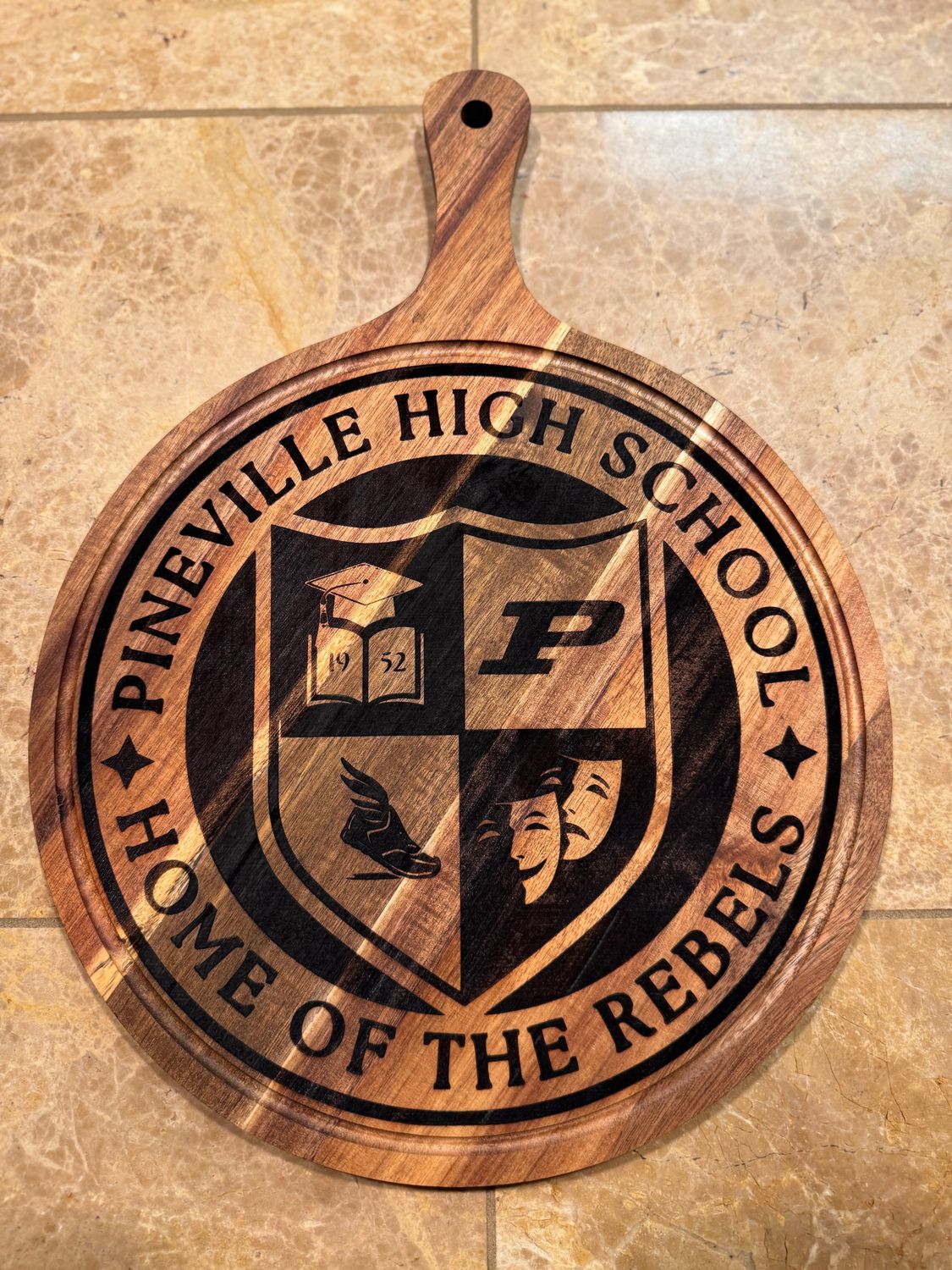 10x10 Custom Laser Engraved Cutting Board