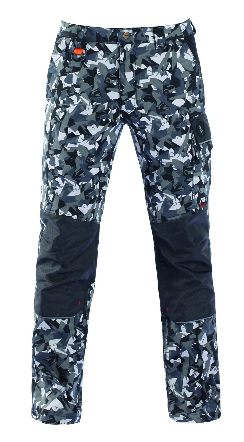 Kapriol - Pantalone Tenerè Pro Camuflage Grigio elasticizzati