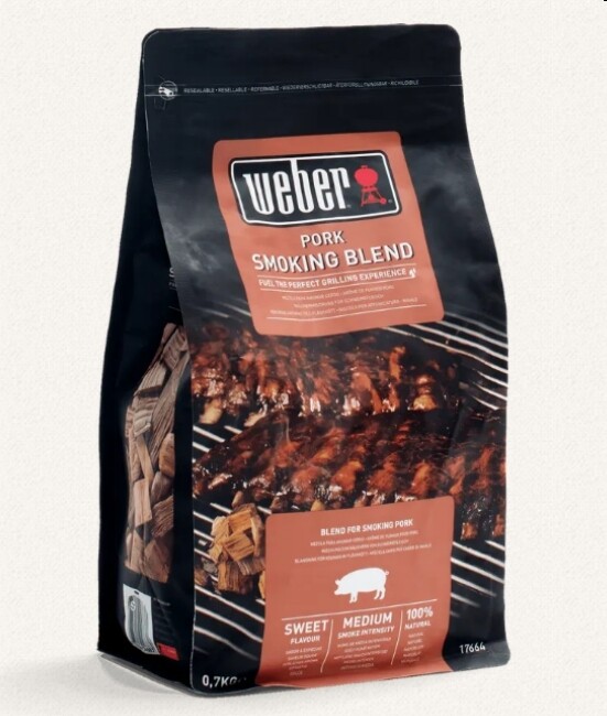 Weber® di chips per carne di maiale gr 700