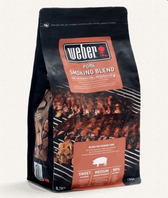 Weber® chips affumicatura carne di maiale gr 700