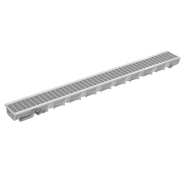 Dakota - Canaletta Pegasus Plus One S con griglia in plastica