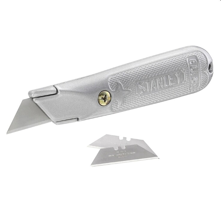 Stanley - Coltello cutter lama trapezioidale fissa