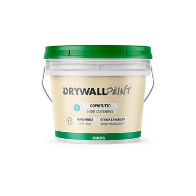Oikos - Drywall pittura acrilvinilica per interni ad elevata copertura, traspirante