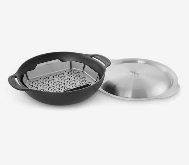 Weber® Wok con piatto per la cottura a vapore