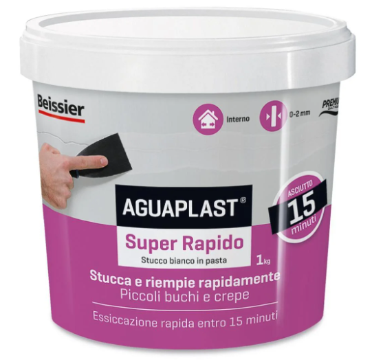 Aguaplast - Stucco Super Rapido in pasta da kg 1