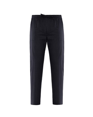 Giblor's - Pantalone Enrico Rigato nero/Black striped