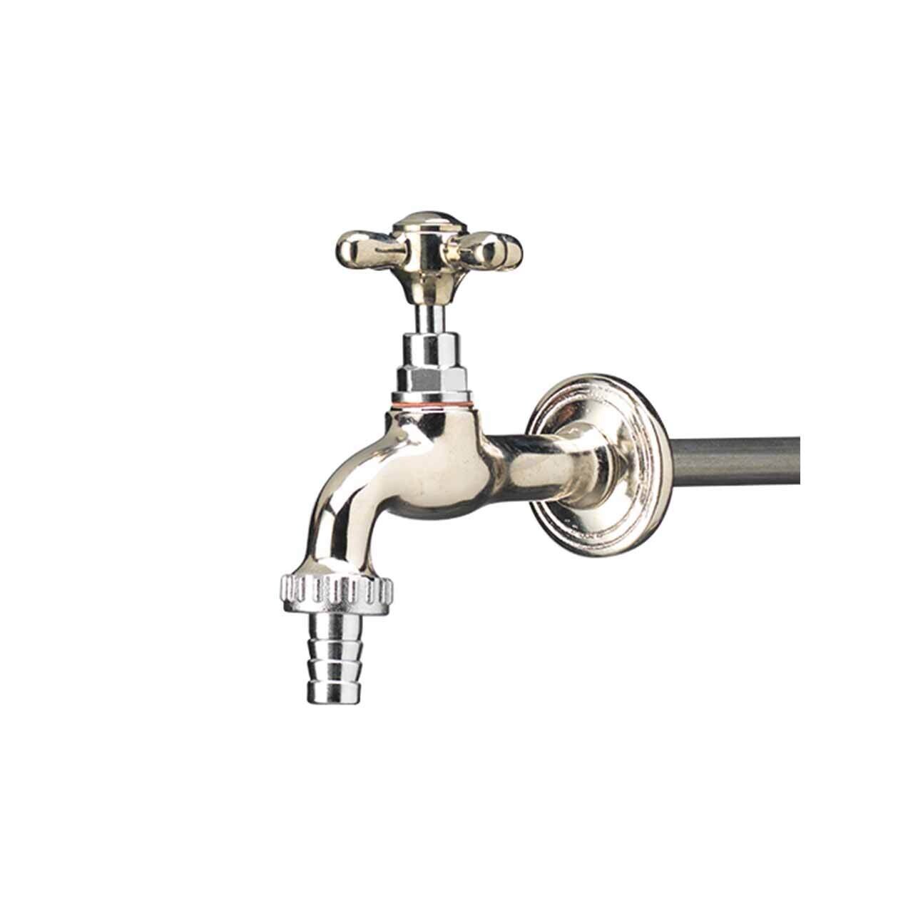 Bel-Fer RUB/006C Rubinetto semplice in ottone cromato.