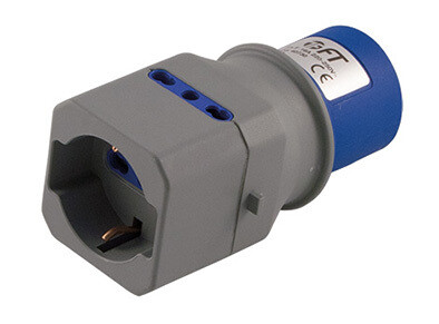FT SPINA 2P+T 16A 220V CEE + PRESA POLIVALENTE BIPASSO SCHUKO