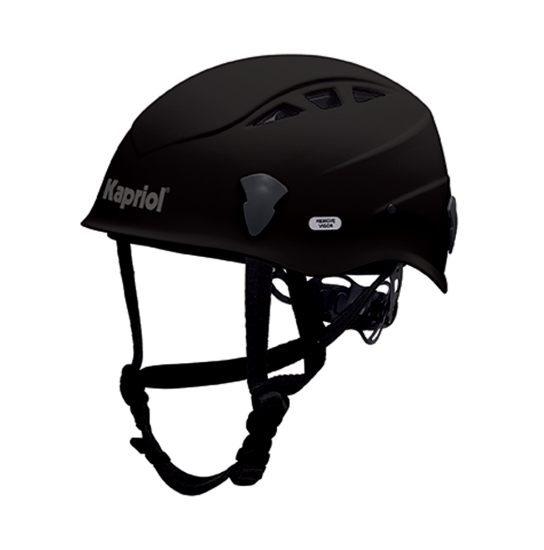 Kapriol Casco di sicurezza Vertikap, Colore: Nero