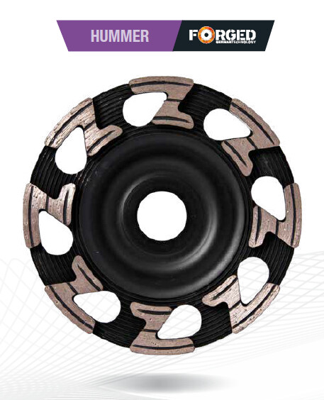 Kapriol Platorello diamantato Hummer per granito, pietra, cemento