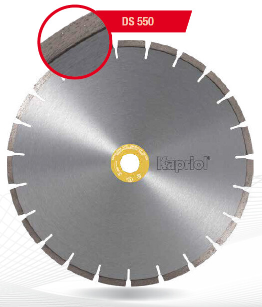 Kapriol Disco dimantato a settori DS 550 per laterizi, cemento, cemento armato