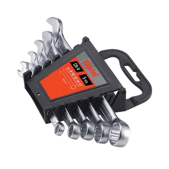 Kapriol - Chiavi combinate a forchetta e poligonali - 5 pcs