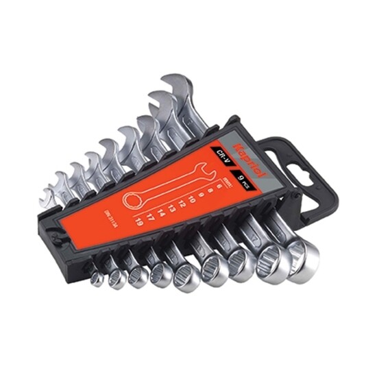 Kapriol - Chiavi combinate a forchetta e poligonali - 9 pcs