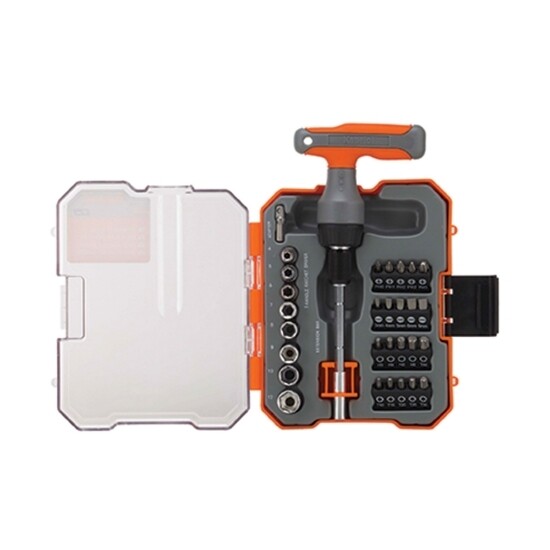 Kapriol - Set bussole e inserti con cricchetto a T - 31 pcs