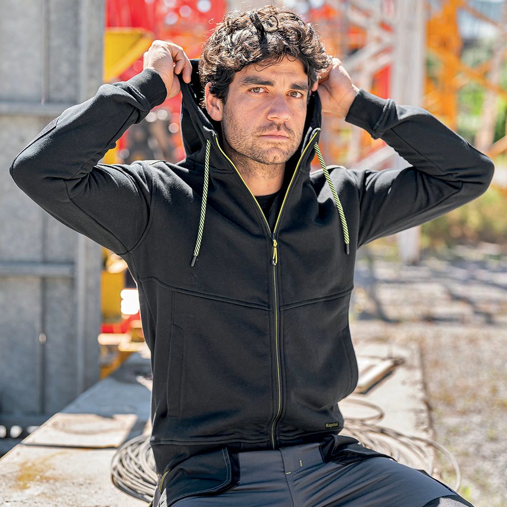 Kapriol - Felpa con cappuccio Slick nera