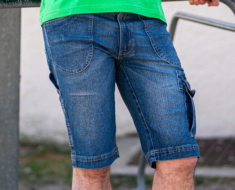 Kapriol - Pantalone corto Denim Jeans