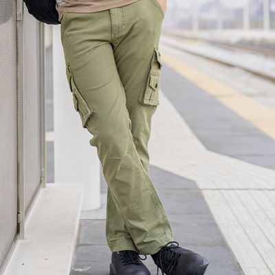 Kapriol - Pantaloni da lavoro Cargo verdi