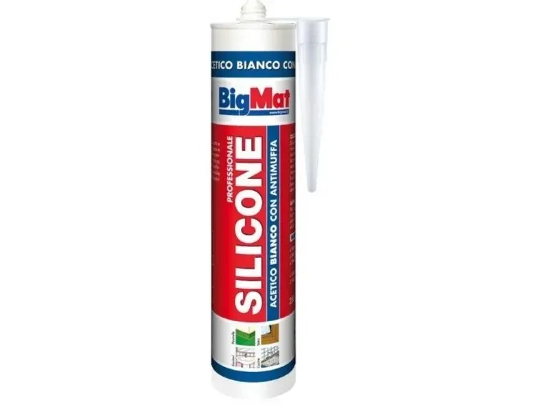 Silicone acetico bianco BigMat 280 ml