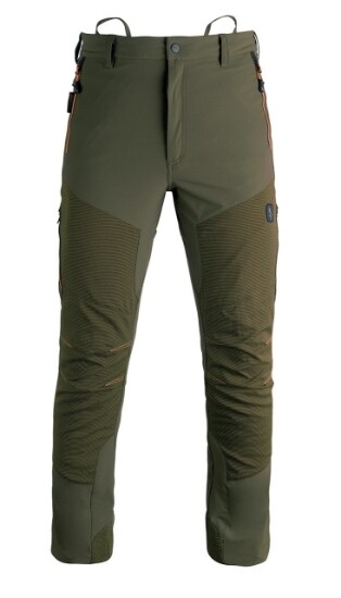 Pantalone da lavoro tecnico verde in nylon elasticizzato Kapriol Tech