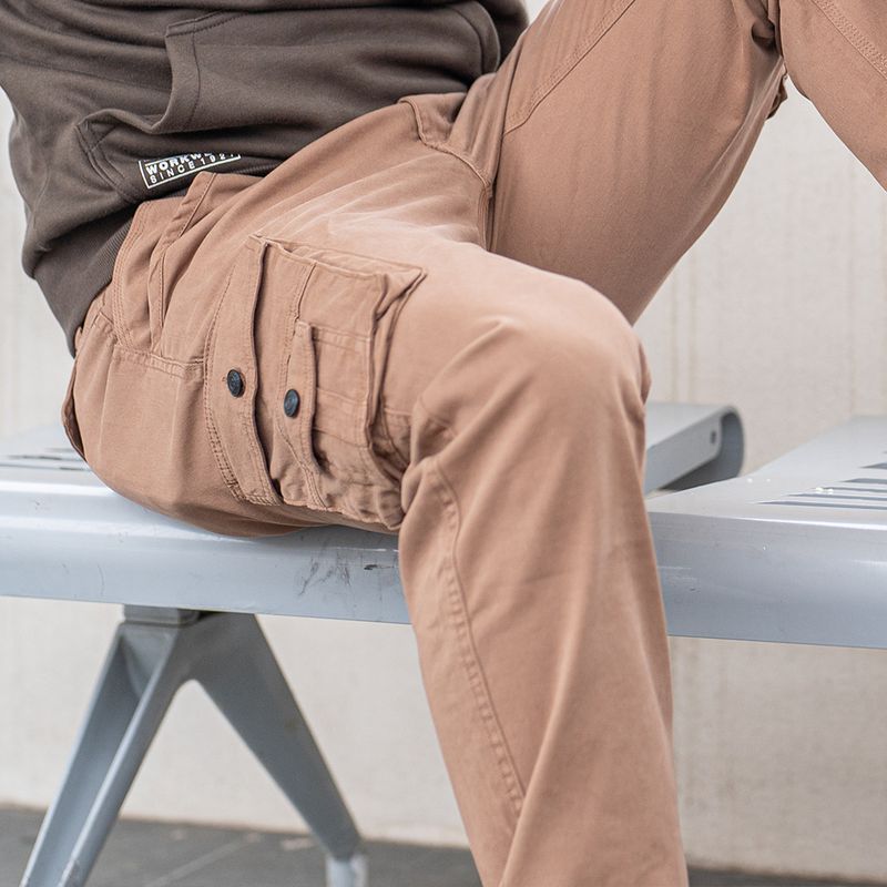 Pantalone da lavoro Kapriol modello Cargo colore marrone con tasconi laterali