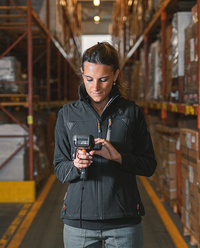 Gilet da lavoro da donna Kapriol Dragon softshell nero sagomato