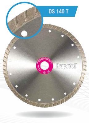 Disco diamantato universale Kapriol DS 140 T per cemento armato e laterizio