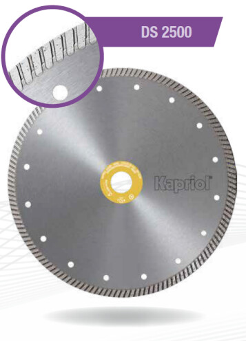 Disco diamantato Kapriol DS 2500 High Speed per granito e pietre naturali