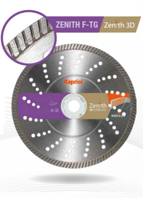 Disco Kapriol Zenith F-TG Platinum per taglio pulito su granito e pietre naturali