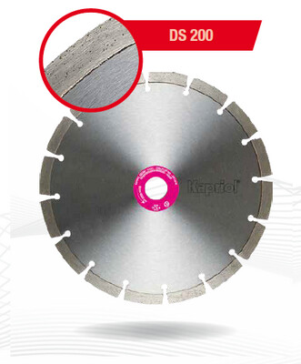Disco diamantato a settori Kapriol DS 200 per cemento armato e laterizi