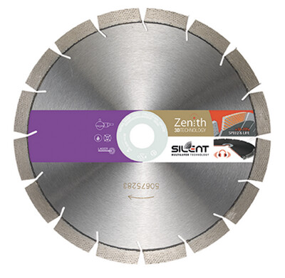 Disco Kapriol Zenith 3D F-LGS-SIL Platinum silenziato per granito e pietra naturale