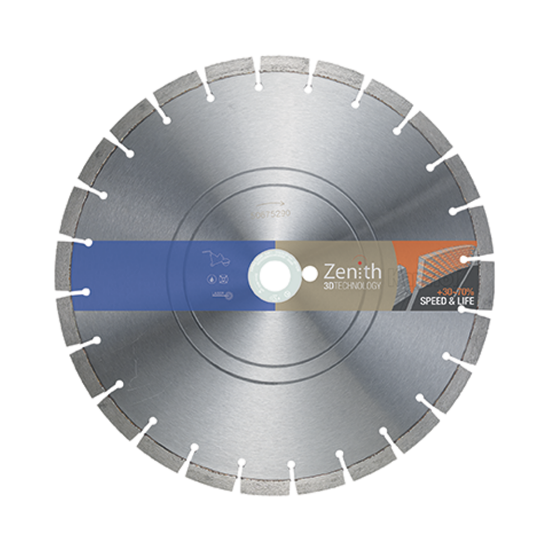 Disco Kapriol Zenith 3D FS-LC Platinum per taglio cemento stagionato e pavimenti industriali
